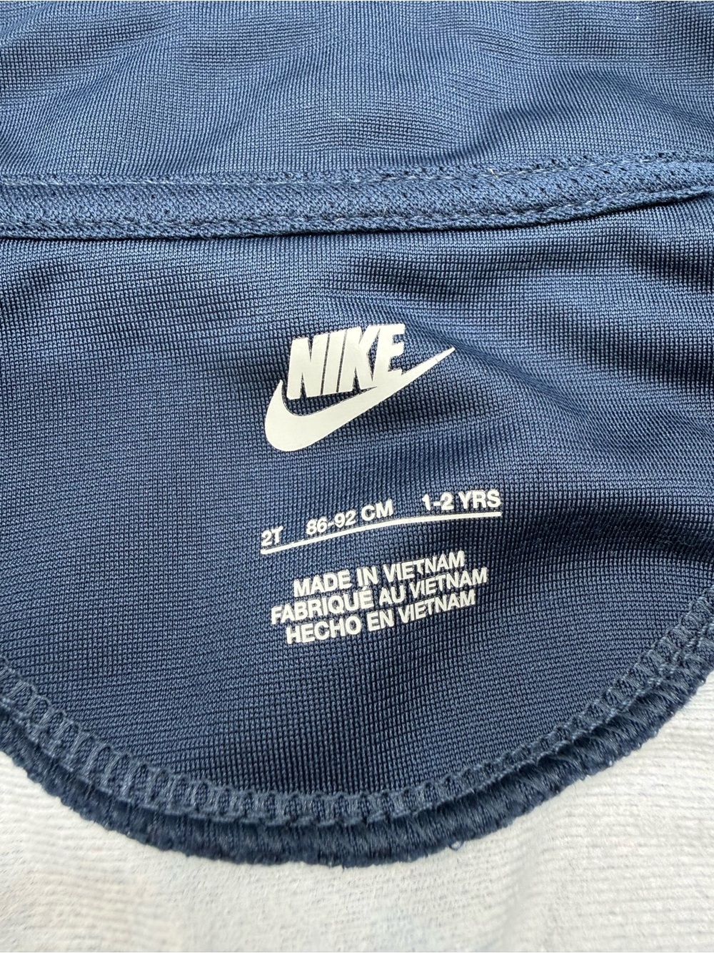 Nike Kids Navy and Royal Blue Logo Puffer Jacket - Picture 8 of 10